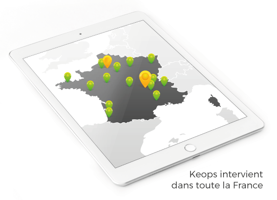 Carte de France projets Keops Architecture