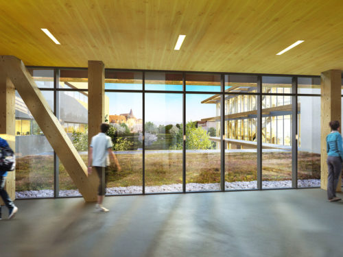 Reconstruction - Intérieur - Lycée Agricole Chervé - Keops Architecture - Perreux - Loire