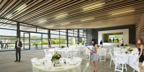 Salle de réception design Villerest - Keops architecture