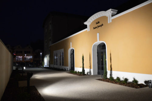 Façade extérieure de nuit Collège Saint Paul